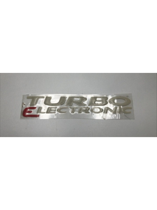 Letreiro Turbo Electronic Prata Resinado