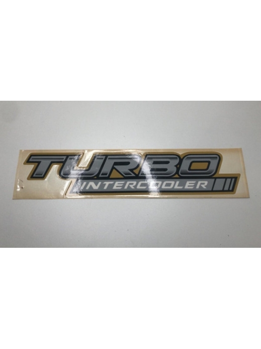Letreiro 4x4 Turbo Intercooler Cinza Hilux