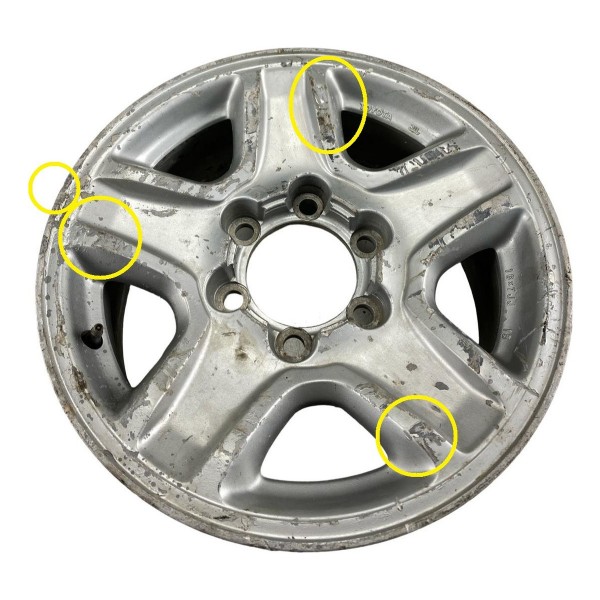 Roda Aro 16 Furação: 6x139.7 Mm Toyota Hilux Sw4 1997 A 2002