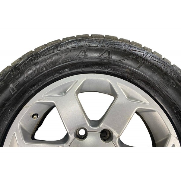 Jogo Roda Aro 17 Prata Mitsubishi Pajero Sport Pneu Xbri