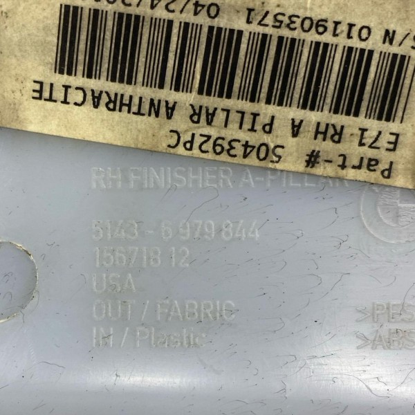 Acabamento Coluna Parabrisa Lado Direito Bmw X6 2008 A 2013 Acabamento Coluna Parabrisa Lado Direito Bmw X6 2008 A 2013