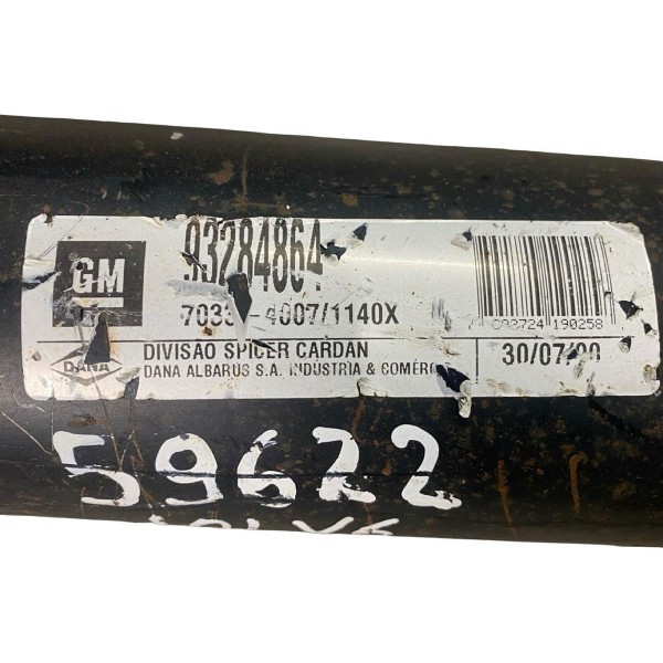 Eixo Cardan Traseiro Gm S10 4.3 V6 1996 A 2004 93284864