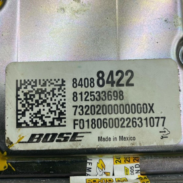 Módulo Amplificador Som Chevrolet Camaro 2017/2020 84088422 Módulo Amplificador Som Chevrolet Camaro 2017/2020 84088422
