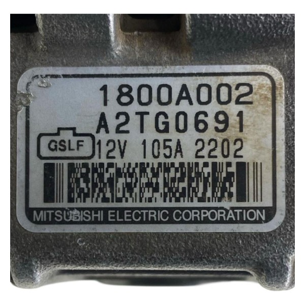 Alternador Mitsubishi Pajero Tr4 2.0 2005 A 2014 1800a002