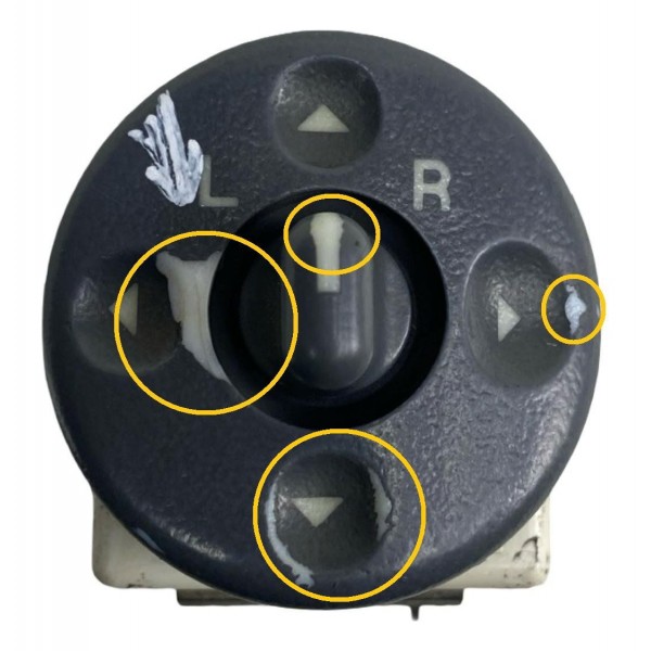 Comando Retrovisor Elétrico Chevrolet Blazer S10 1996 A 2011