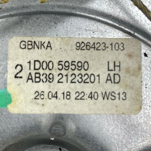 Máquina Vidro Manual Dianteira Esquerda Ranger 2017 A 2020