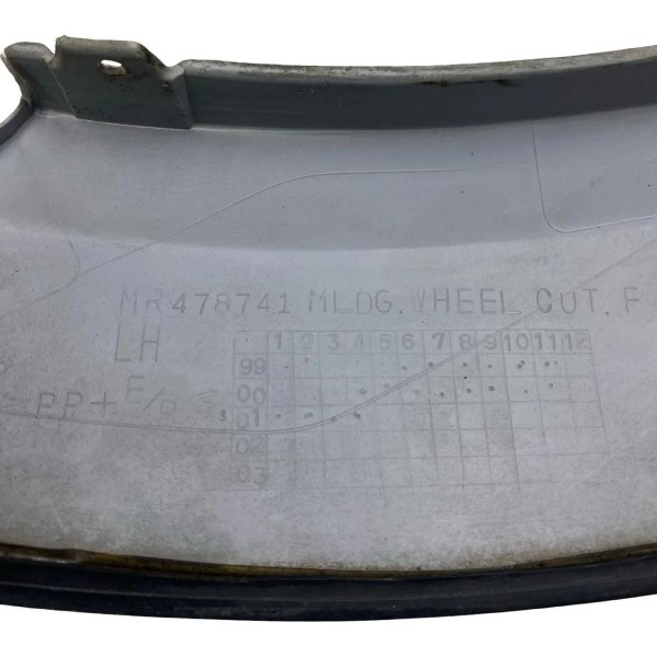 Aplique Paralamas Preto Diant. Esquerdo Pajero Full 01 A 07