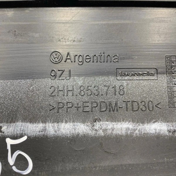 Aplique Paralama Branco Dian. Esquerdo Amarok 2010 A 2017